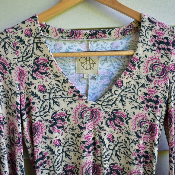 Chaser - Tapestry Bell Sleeve Mini Dress - Picture 3 of 6